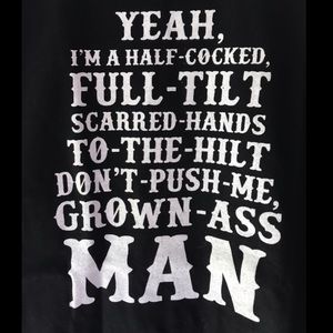 Eric Church New Large T Shirt Desperate Man Lyrics